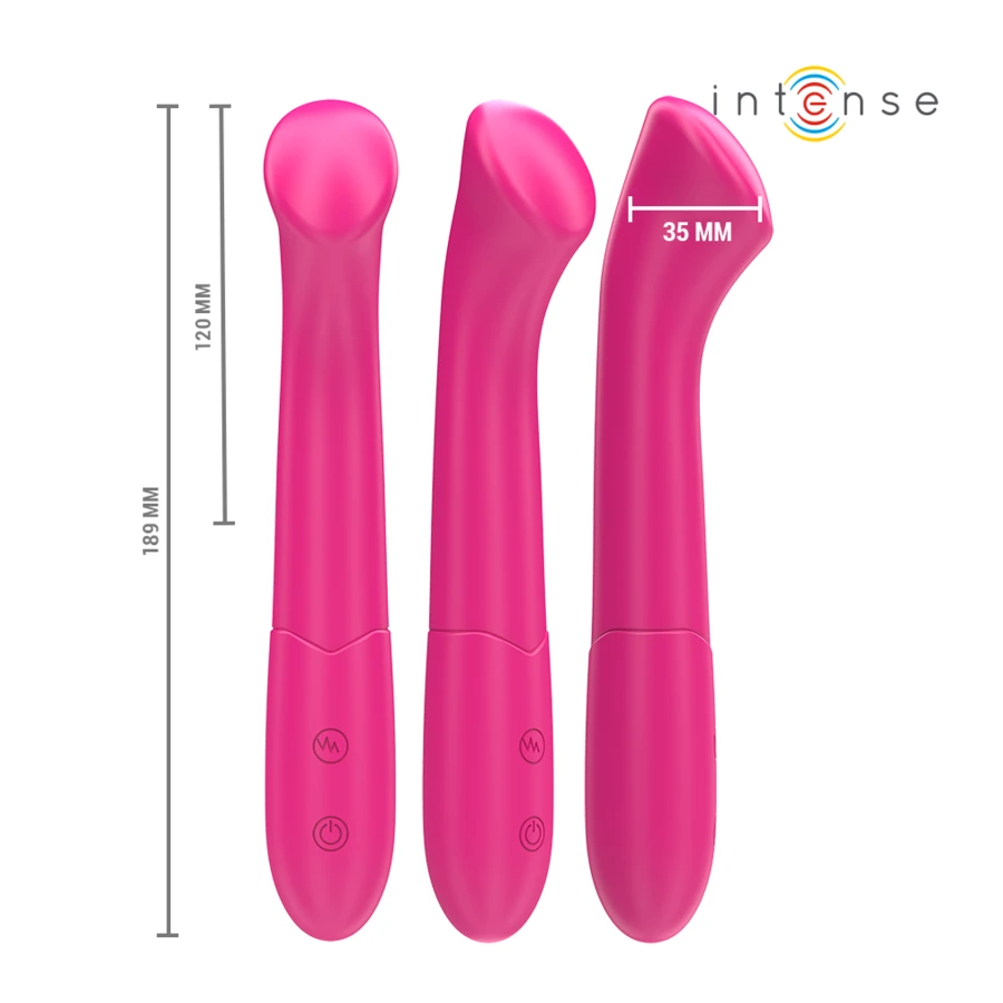 INTENSE - PATY VIBRATORE 19 CM FLESSIBILE 10 VIBRAZIONI MODELLO 2 ROSA